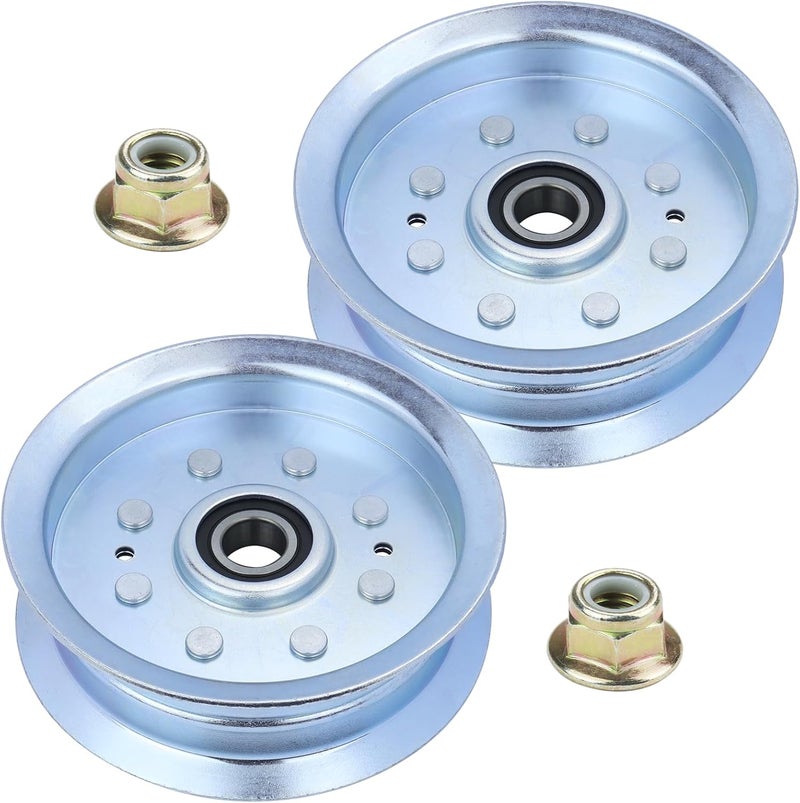 LANEAGLE 2 Pack GY20629 Idler Pulley Replaces GY20629 John Deere GY20629 Idler Pulley, GY22082 John Deere GY22082 Idler Pulley, GY20110 Pulley, Cub Cadet 756-05034A Idler Pulley 756 05034A, 756-05034 - Image 1